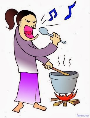 Singing-while-cooking